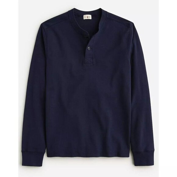 J. Crew Other - J. Crew Heritage Brushed Rib-Knit Henley in Navy XLarge New Mens Top Shirt BU767